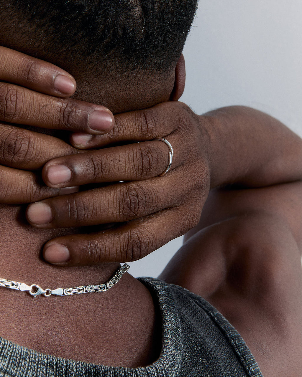 Forged Minimalist Open Ring - 925k Sterling Silver