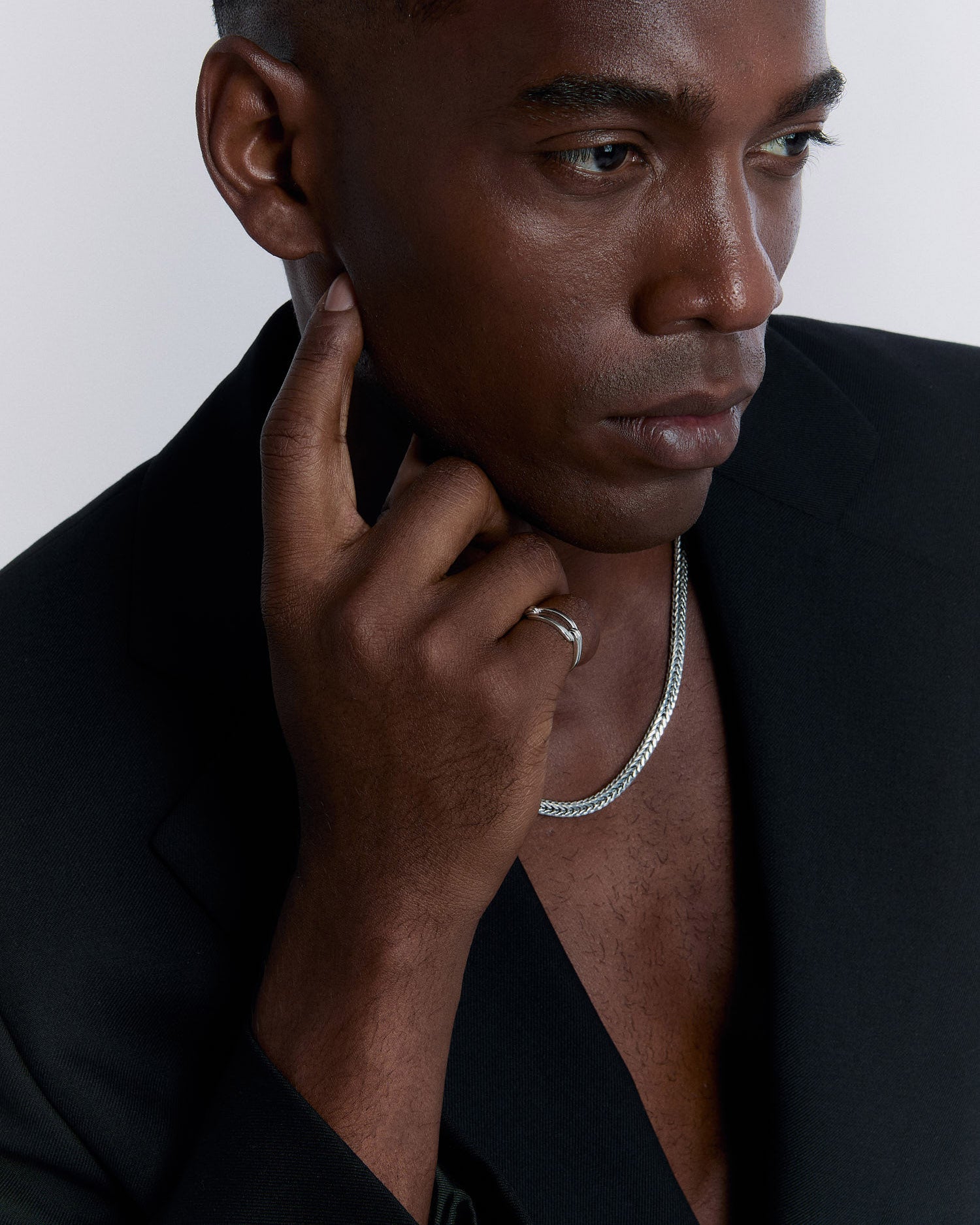 Silver Paper Clip Ring - 925 Sterling Silver