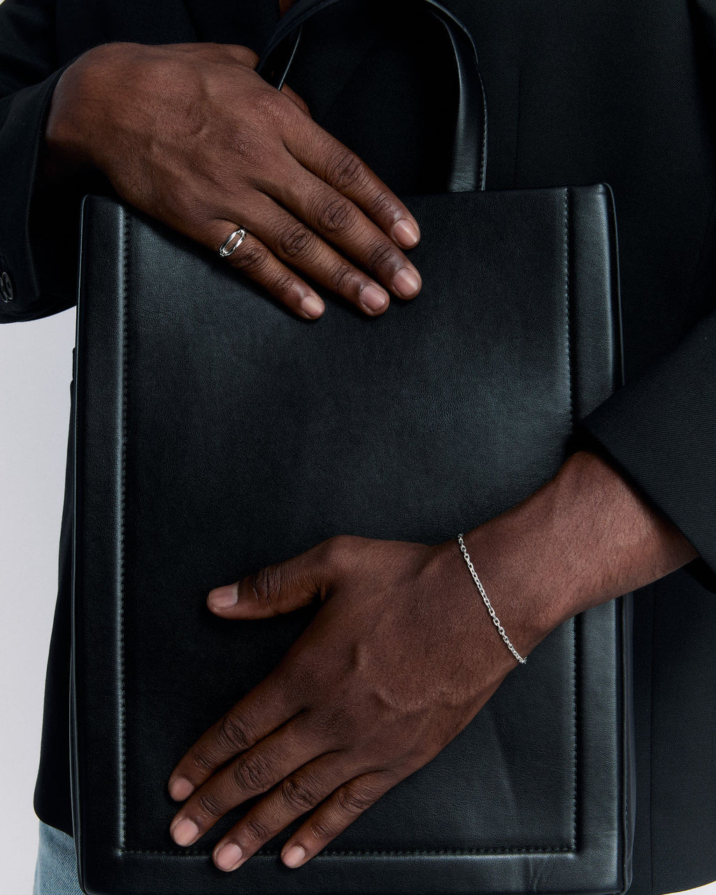 Silver Paper Clip Ring - 925 Sterling Silver