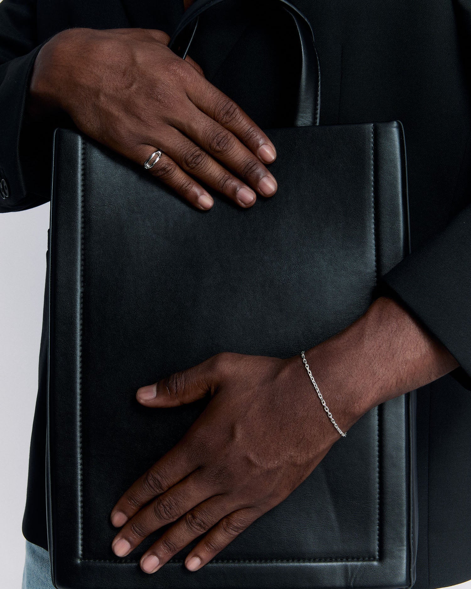 Silver Paper Clip Ring - 925 Sterling Silver