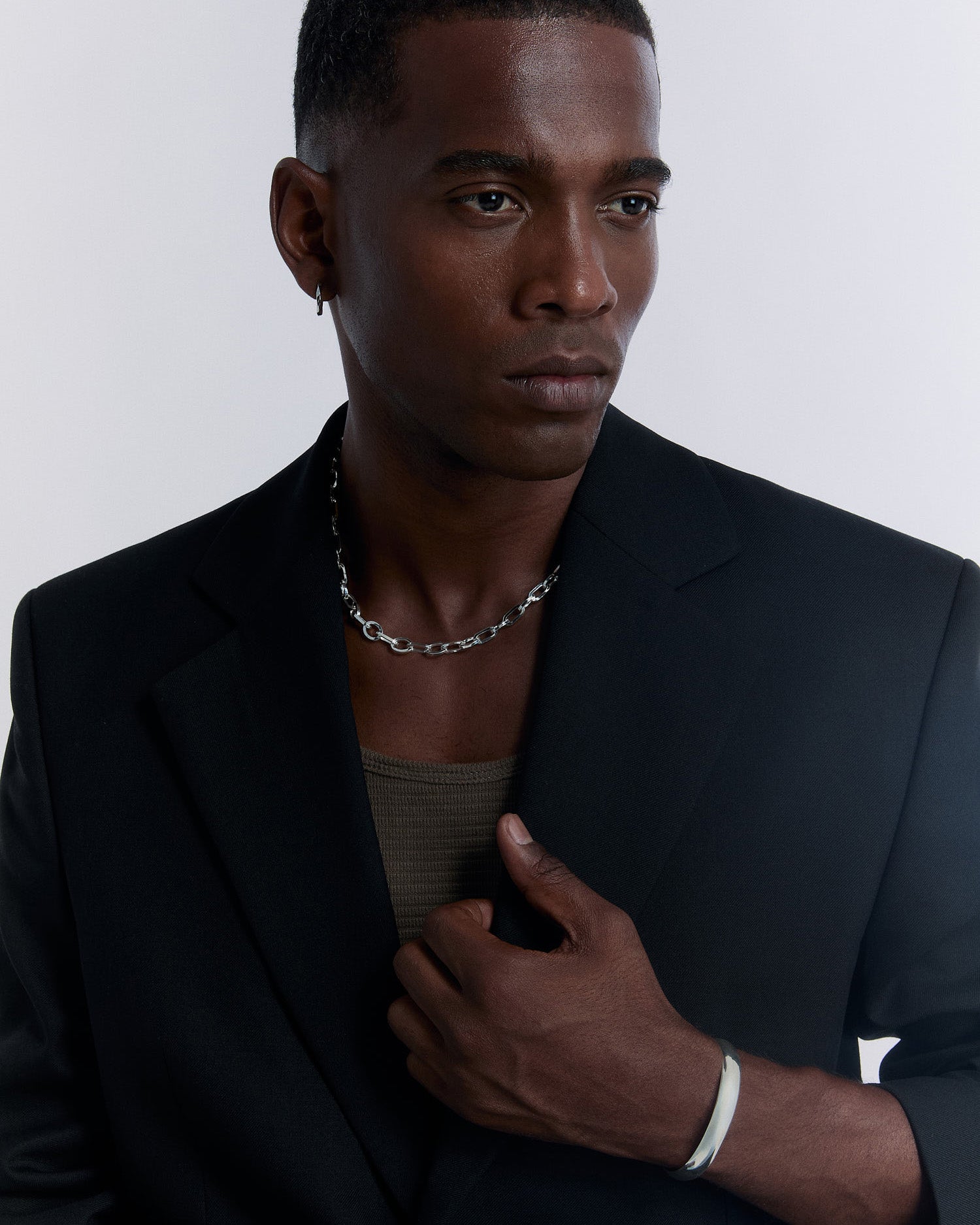 Adjustable Silver Cuff Bracelet - 925k Sterling Silver