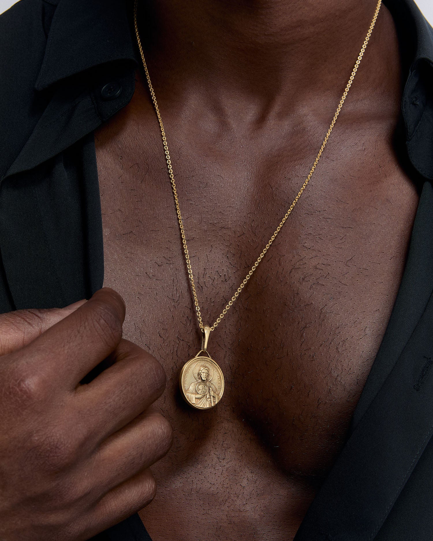 Saint Jude Necklace - 925k Sterling Silver