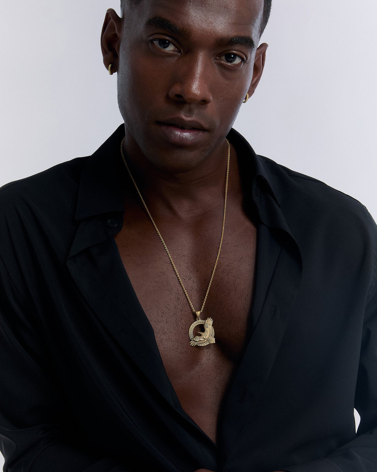 Nordic Mythology Eagle Pendant Necklace - 925k Sterling Silver