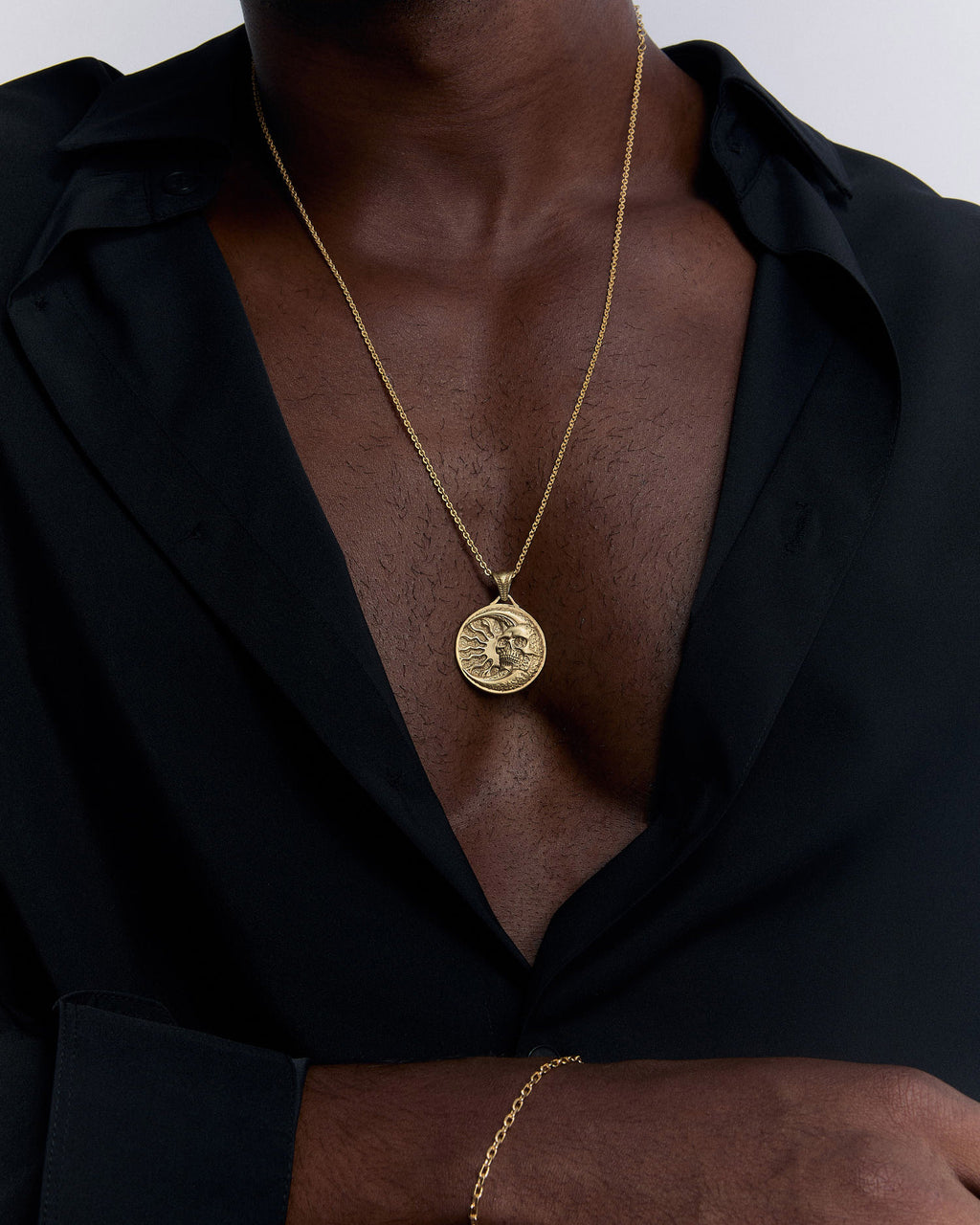 Medallion Necklace - 925k Sterling Silver