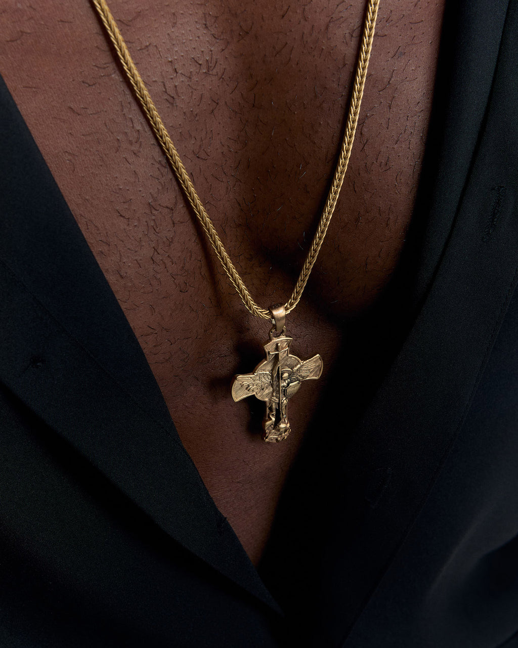 Archangel Necklace Trendy Jewelry Charm Pendant - 18k Gold Vermeil