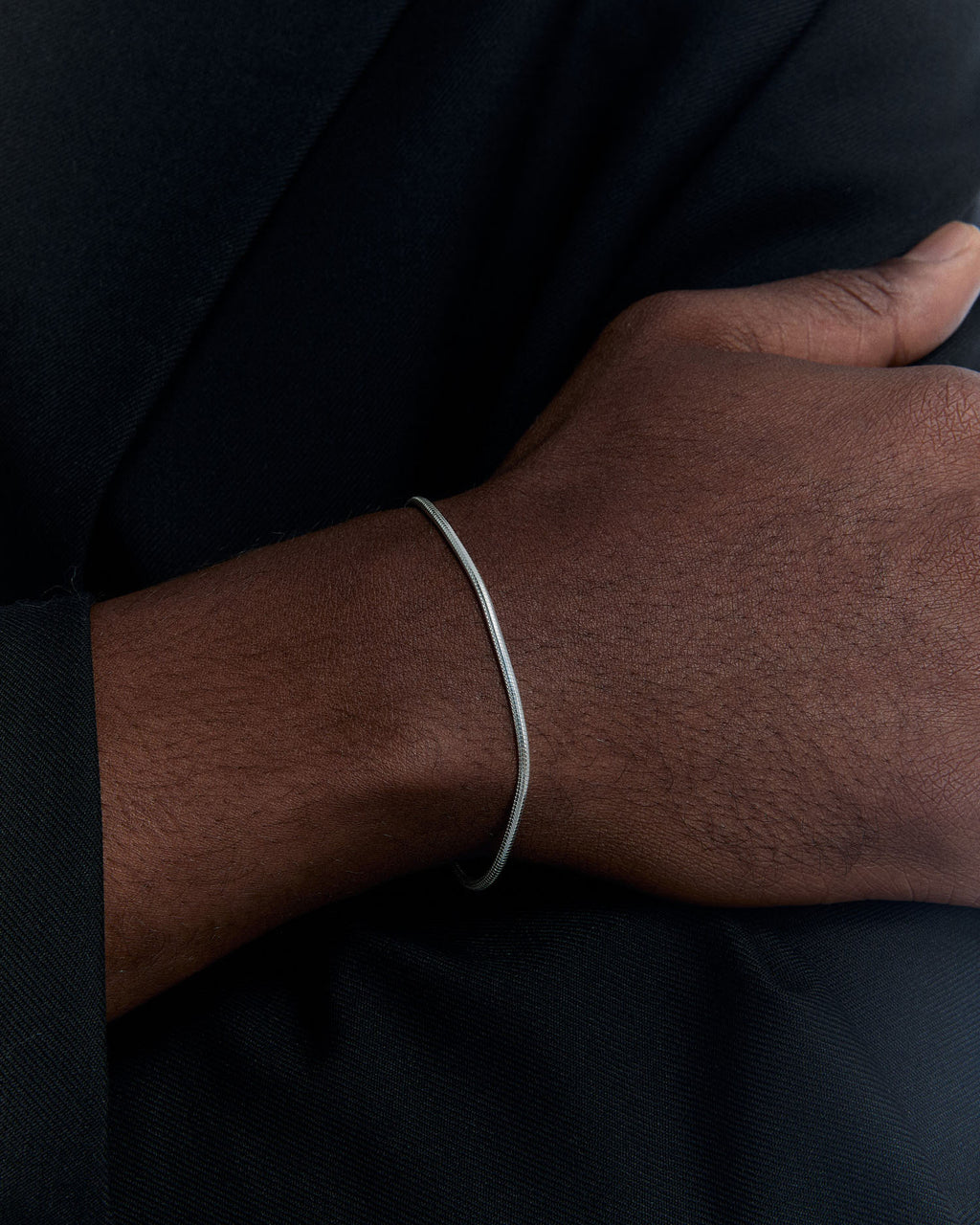 Italian Flat Chain Bracelet - 925k Sterling Silver