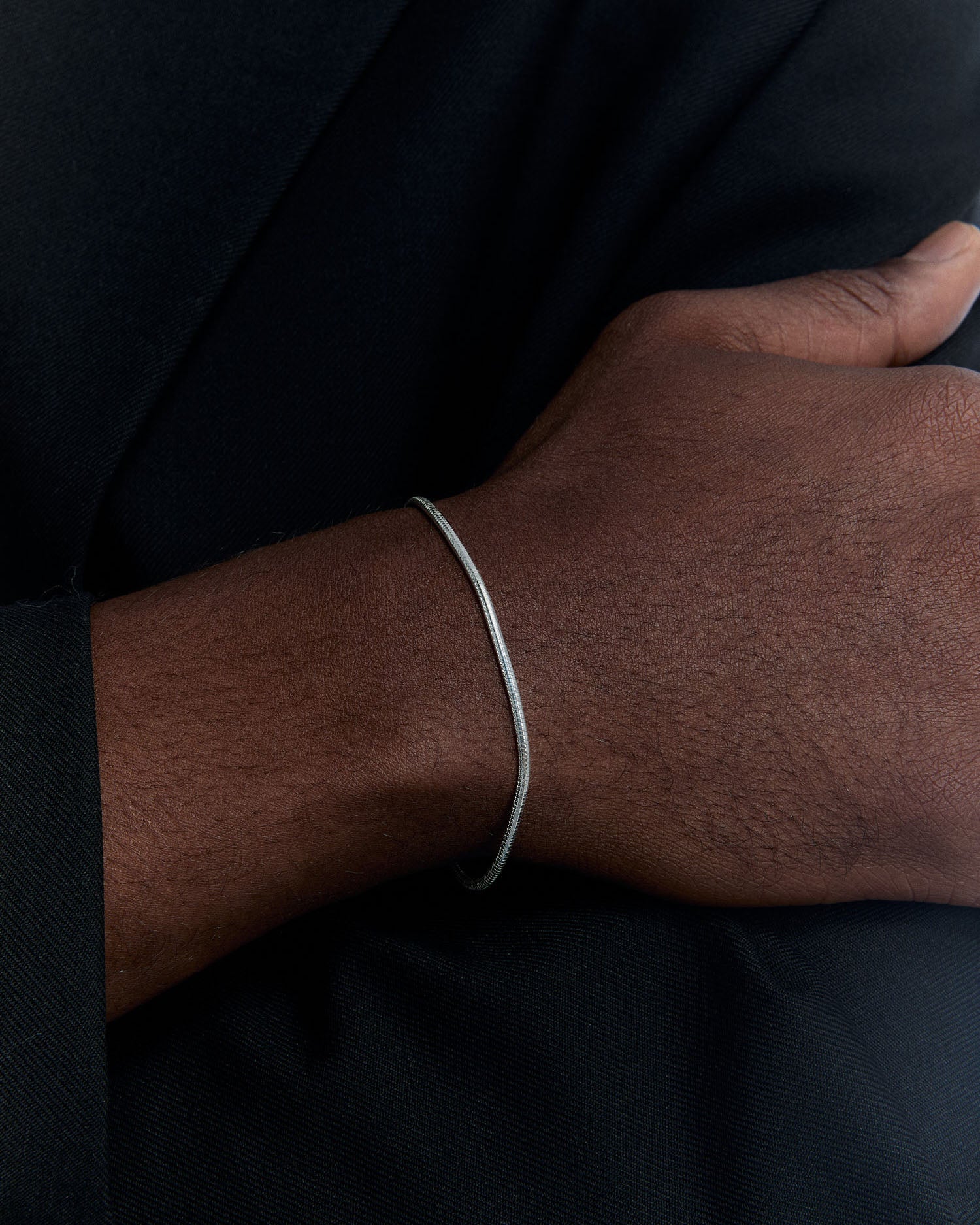 Italian Flat Chain Bracelet - 925k Sterling Silver