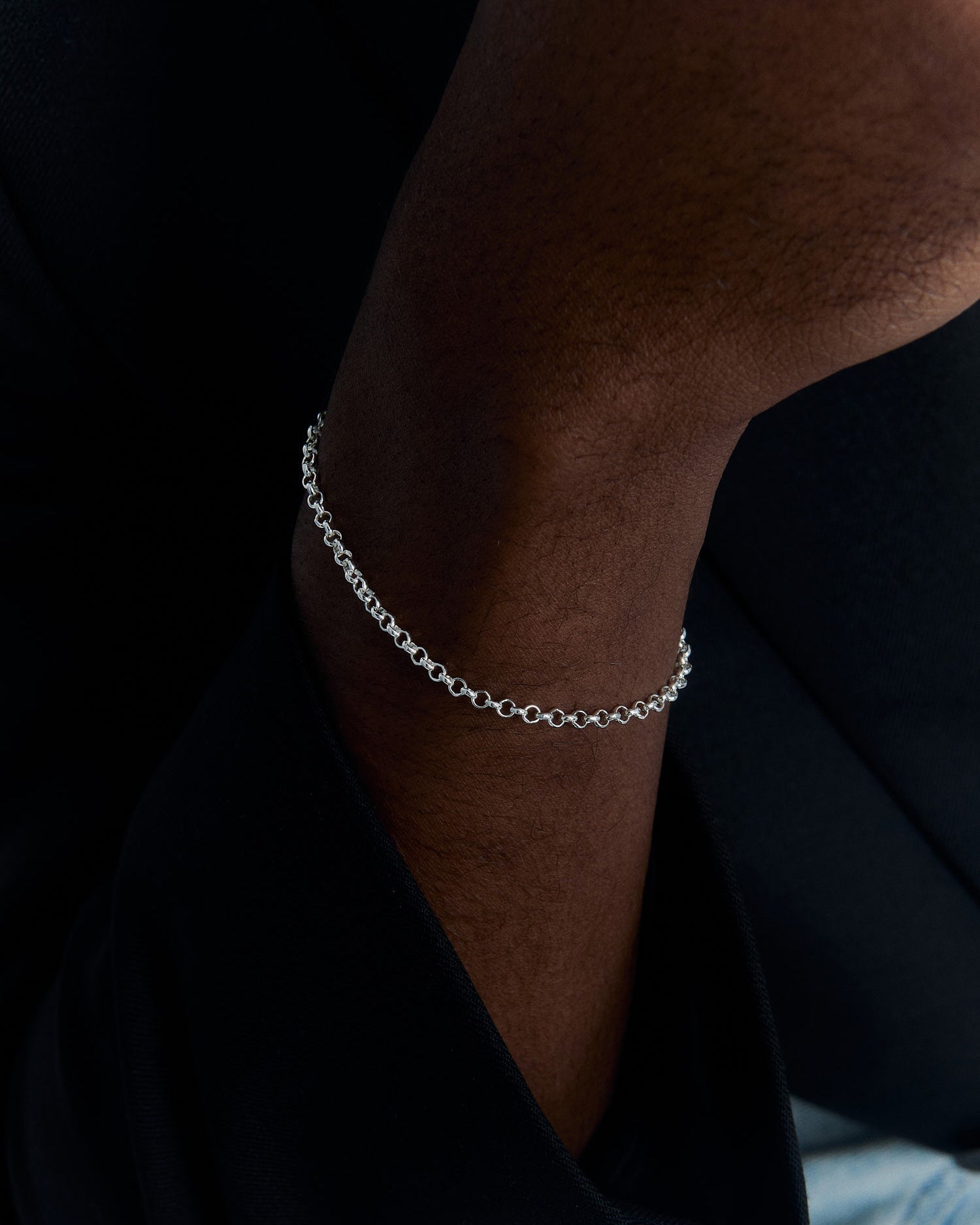 Silver Men's Chain Bracelet - 18k Gold Vermeil