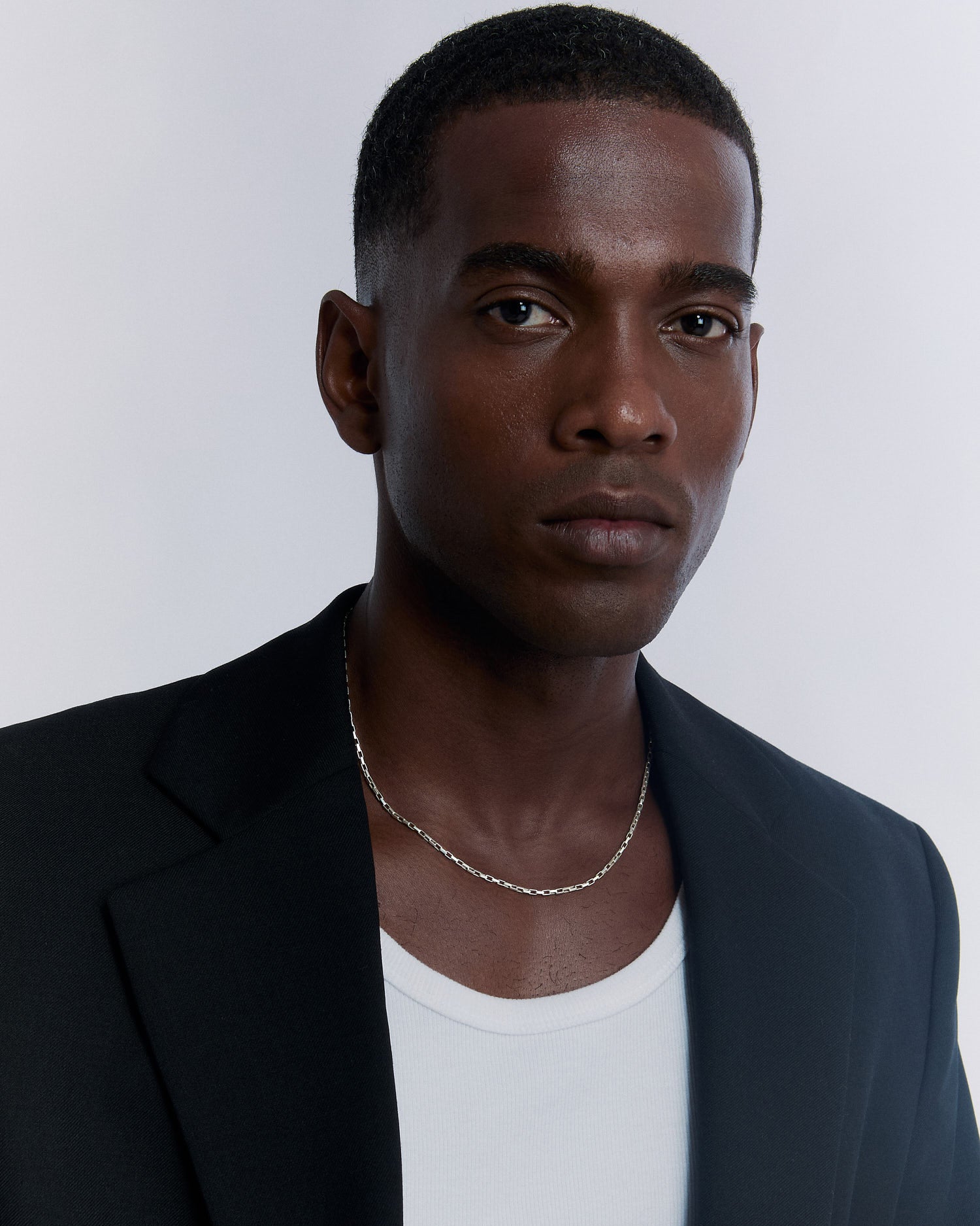 Silver Mini Paper Clip Necklace - 18k Gold Vermeil