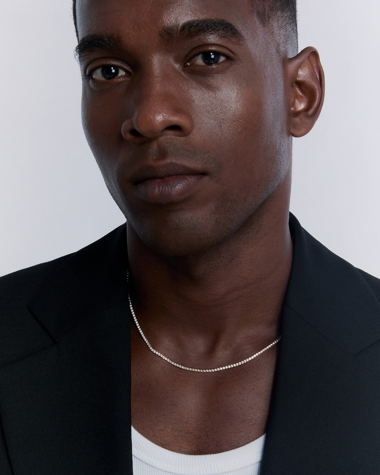 Tennis Necklace - 925k Sterling Silver