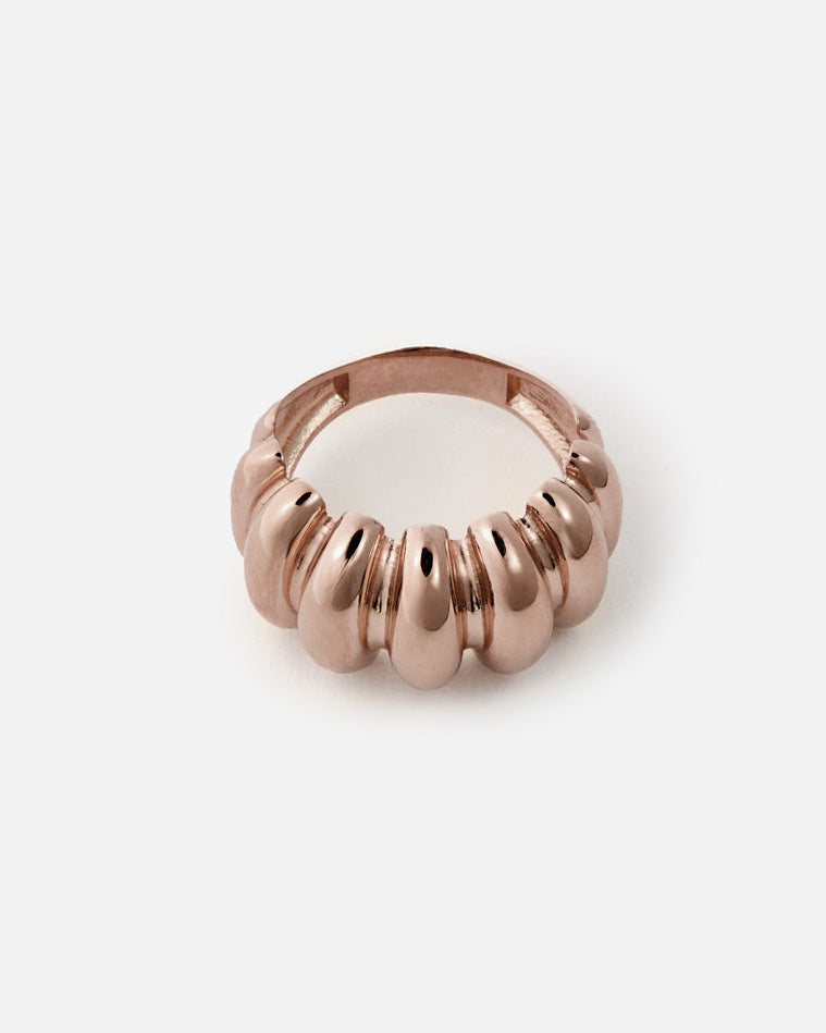 Puffy Charlotte Ring - Rose Gold Vermeil