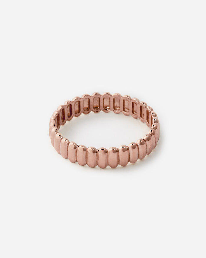 Charlotte Ring Thin Ring - Rose Gold Vermeil