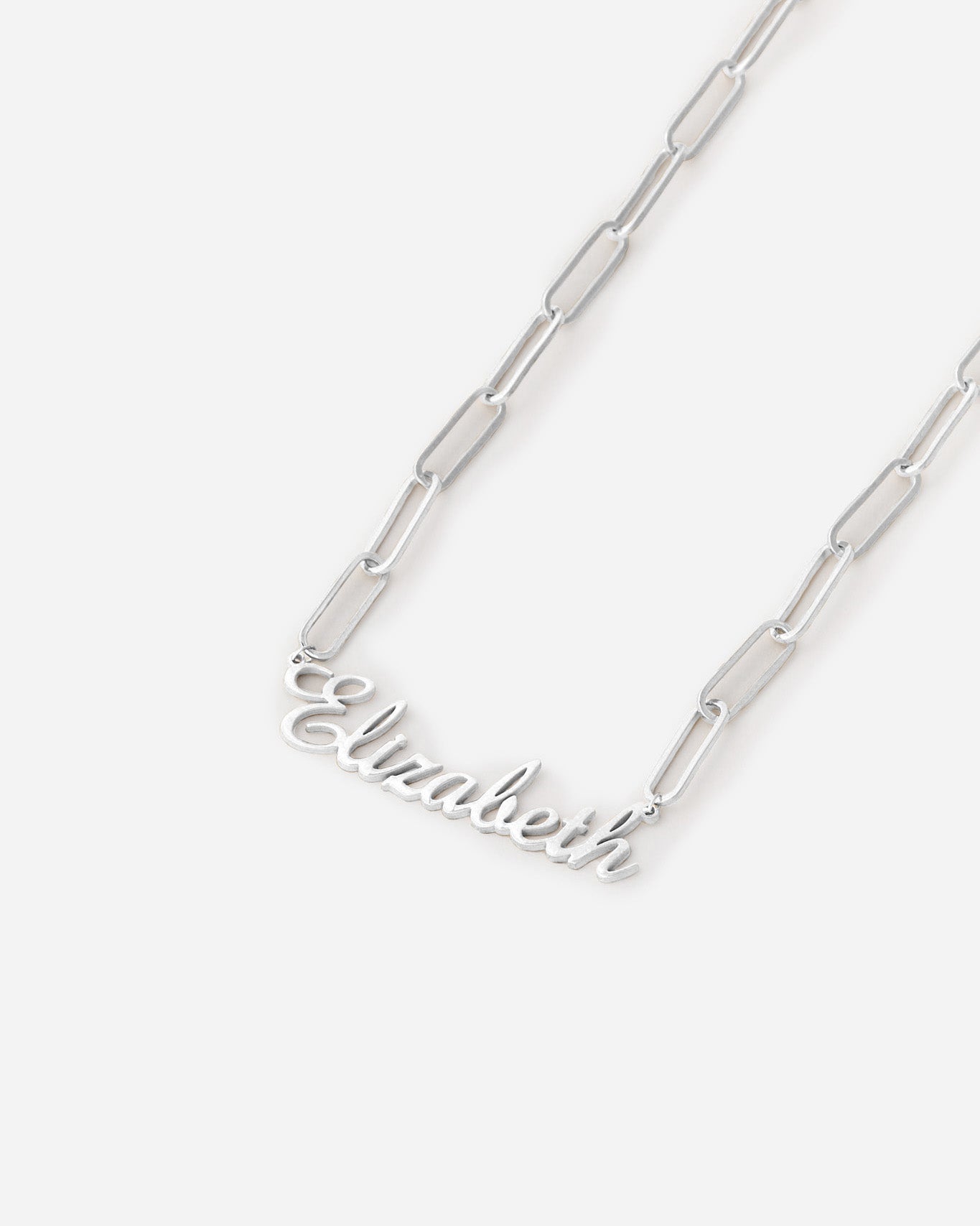 Name Necklace with Tiny Link Chain - 18k Gold Vermeil