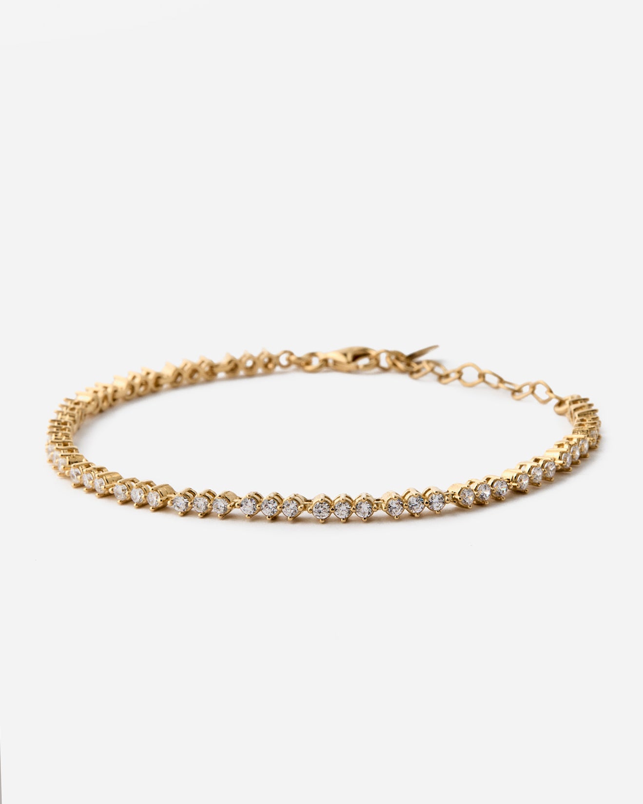 Dainty Tennis Bracelet - 18k Gold Vermeil