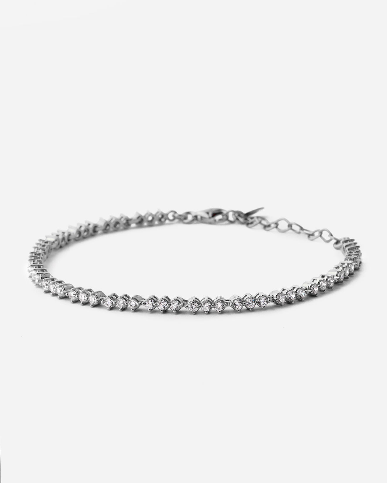 Dainty Tennis Bracelet - 925k Sterling Silver