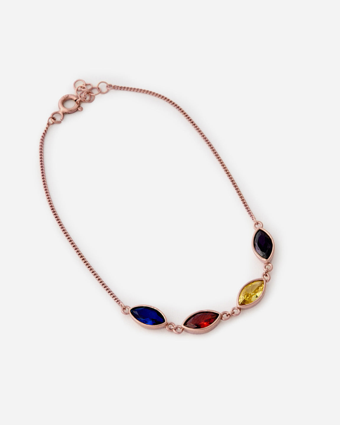 Family Birthstone Bracelet - Rose Gold Vermeil