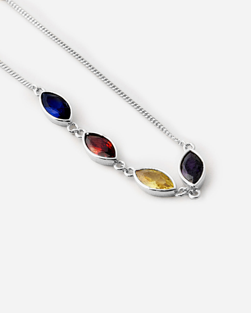 Family Birthstone Bracelet - 925k Sterling Silver