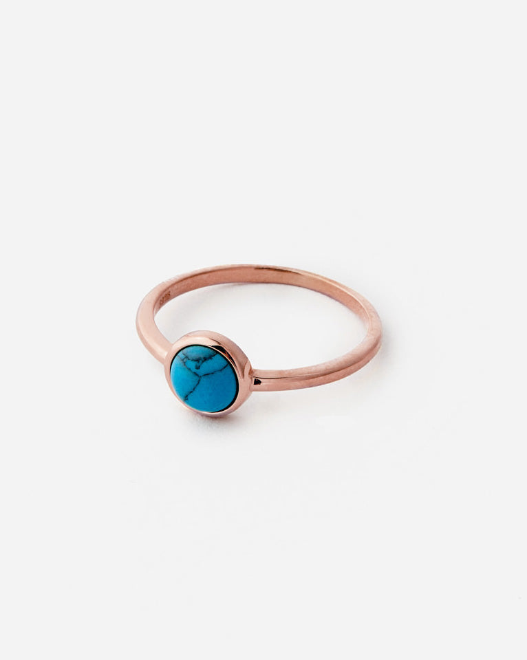 Dainty Turquoise Silver Ring - Turquoise Jewelry