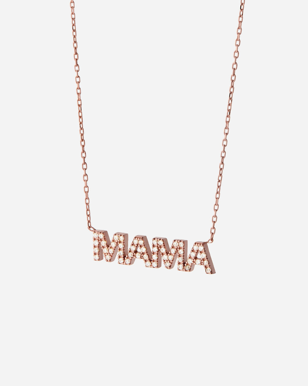 Delicate MAMA Necklace - Rose Gold Vermeil