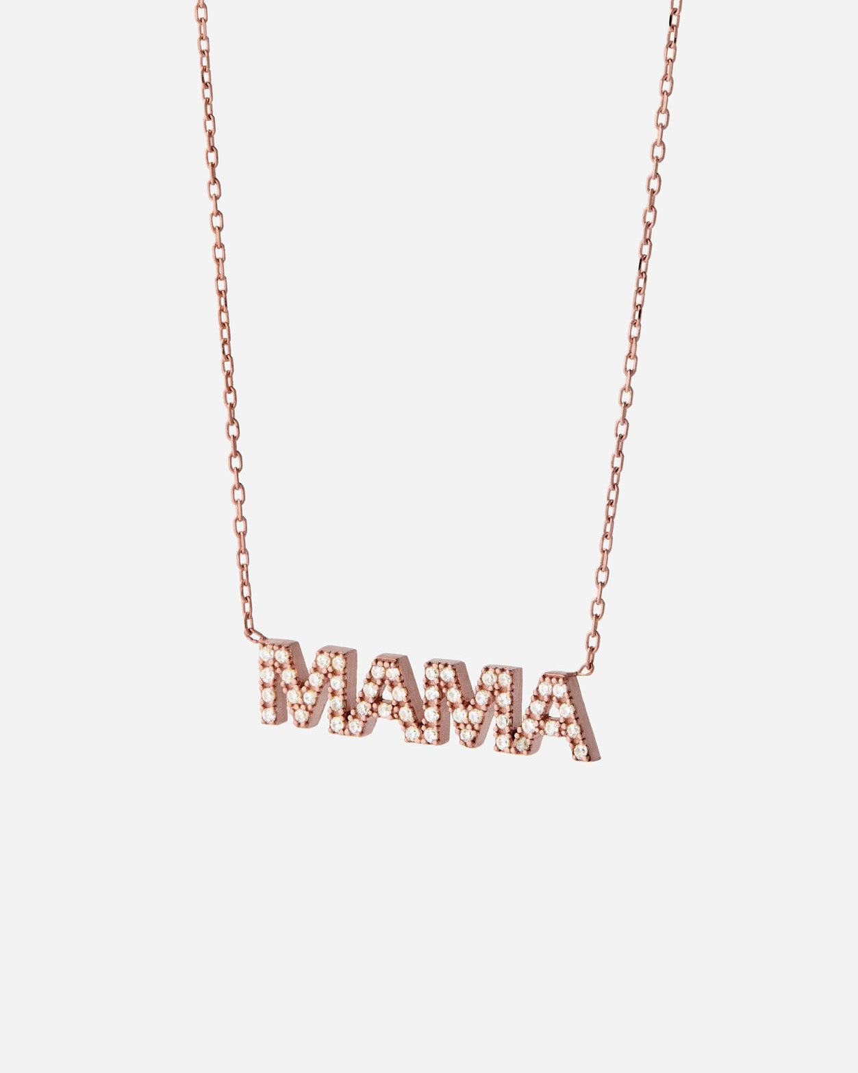 Delicate MAMA Necklace - Rose Gold Vermeil
