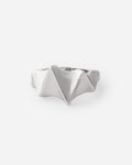 Unique Geometric Wedding Band - 925k Sterling Silver