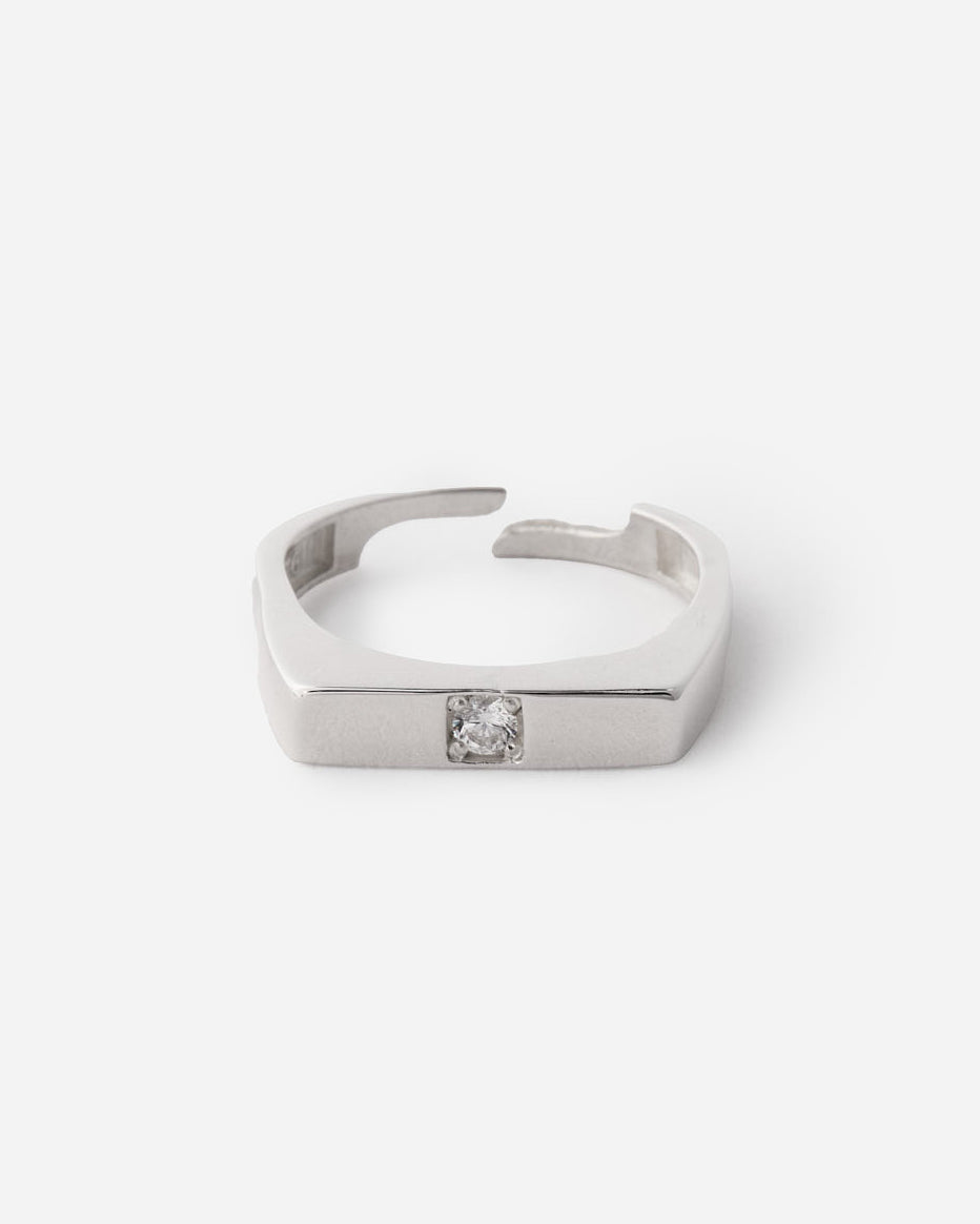 Silver SLITAIRE RING - 925k Sterling Silver