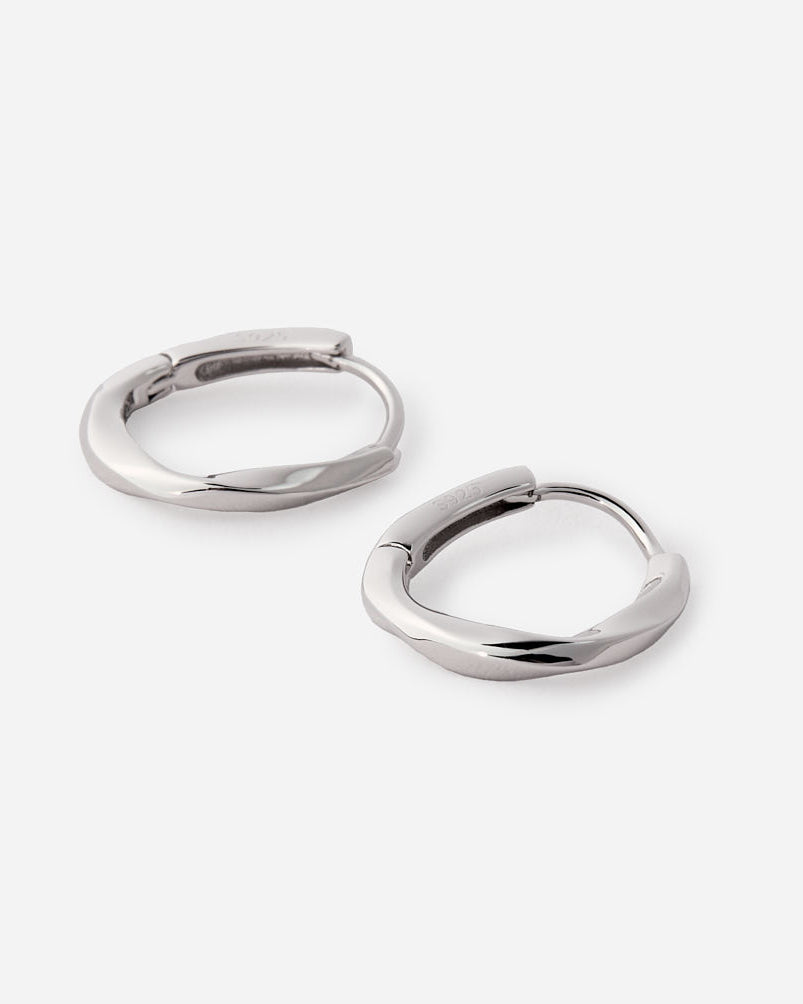 Hoop Earrings for Men - 925k Sterling Silver