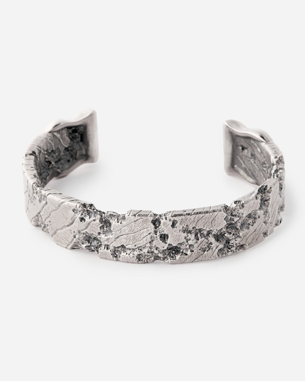 Natural Look Men's Cuff Bracelet - 925k Sterling Silver