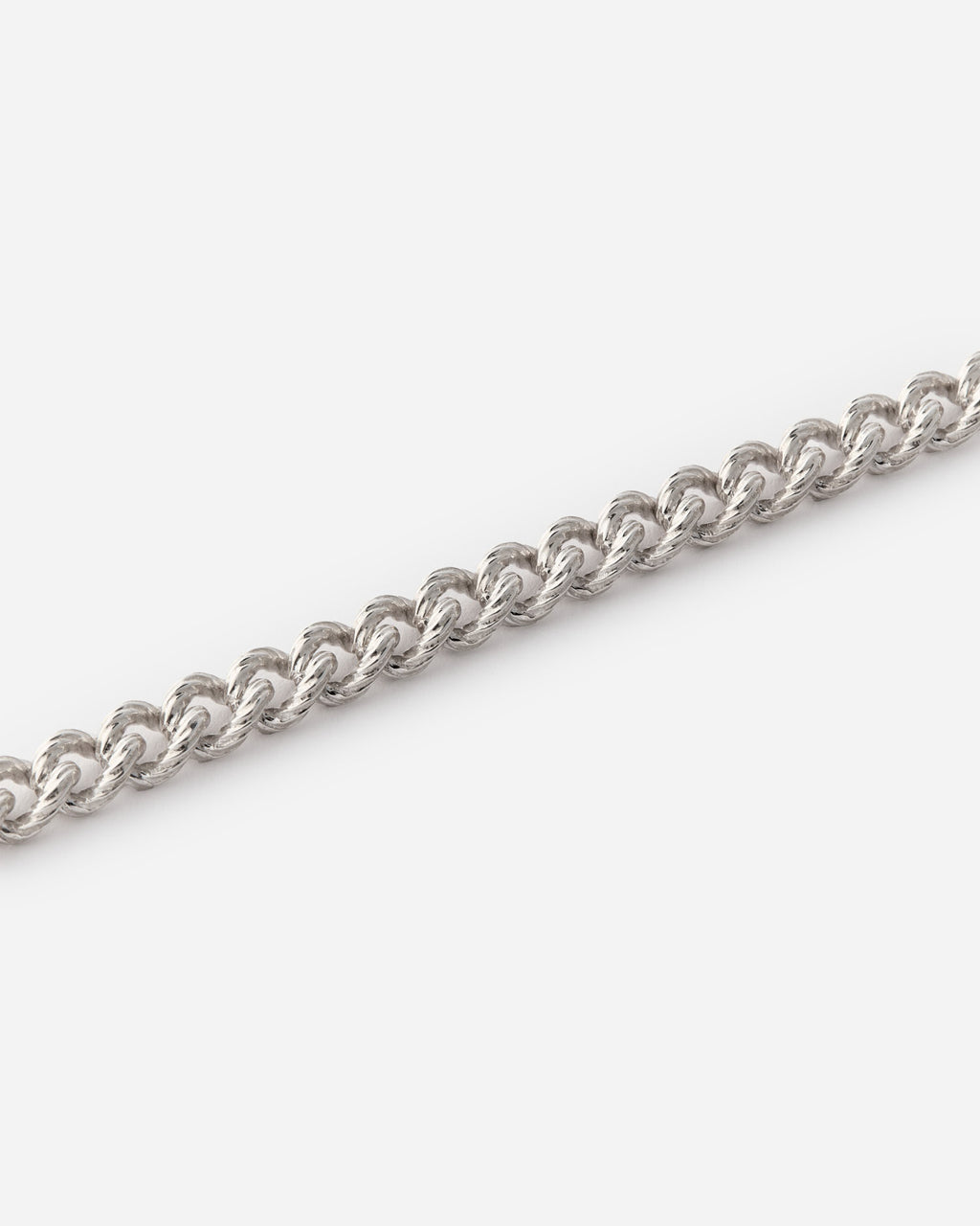 Thick Curb Chain Bracelet - 925k Sterling Silver