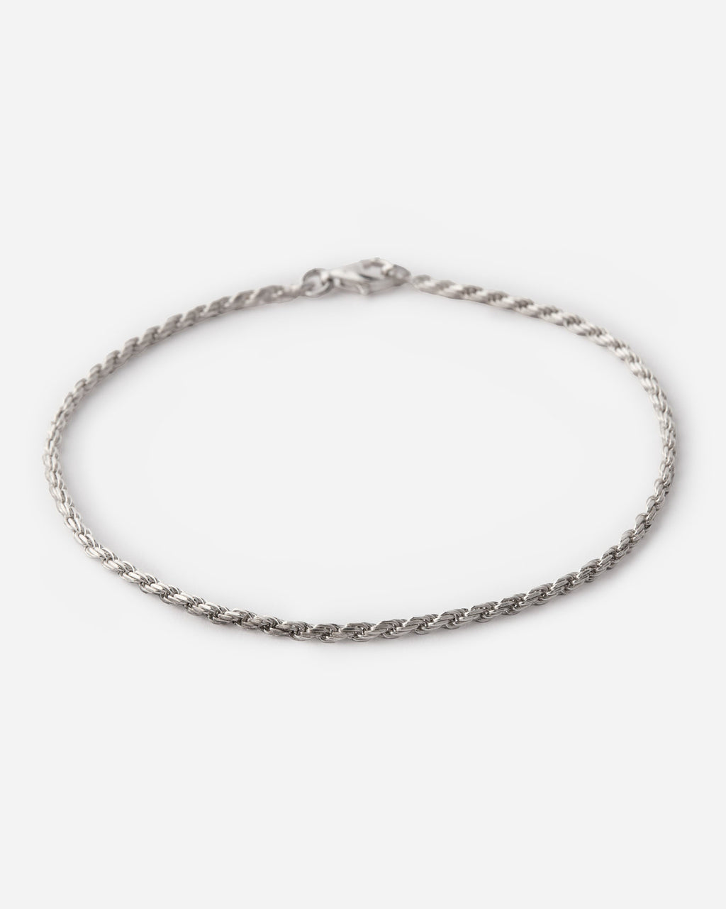 Rope Chain Bracelet - 925k Sterling Silver