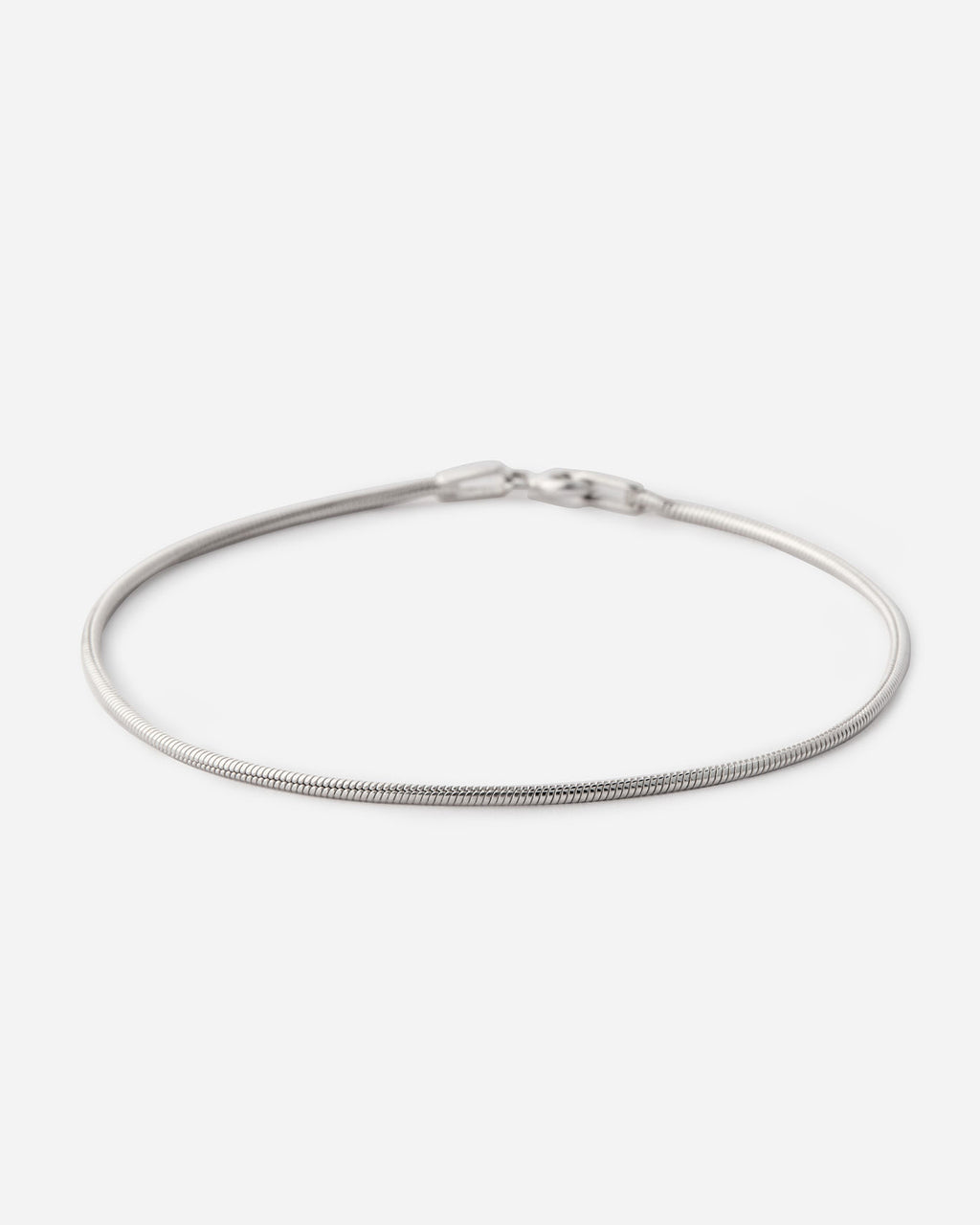Thin Italian Flat Chain Bracelet - 925k Sterling Silver