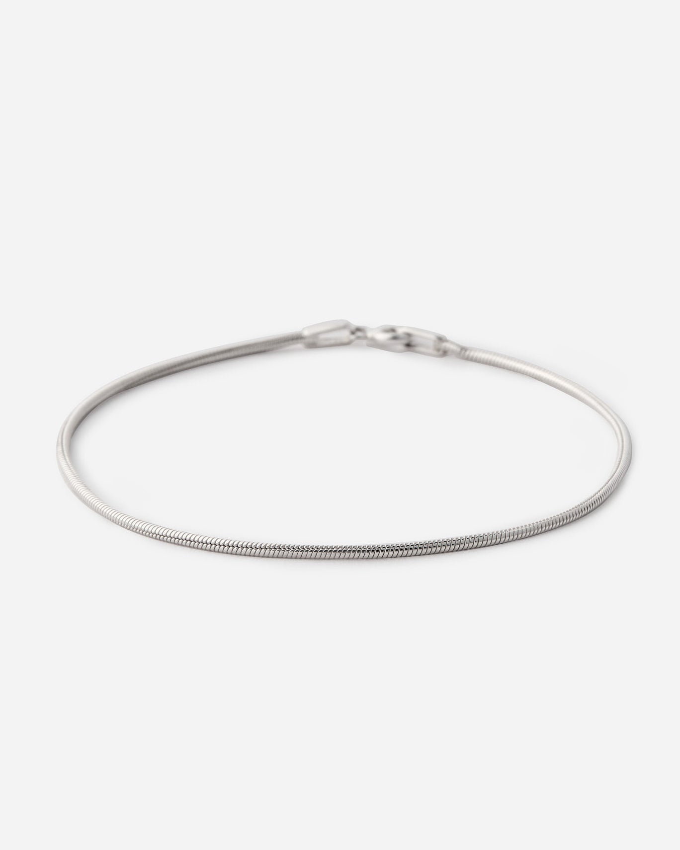 Thin Italian Flat Chain Bracelet - 925k Sterling Silver