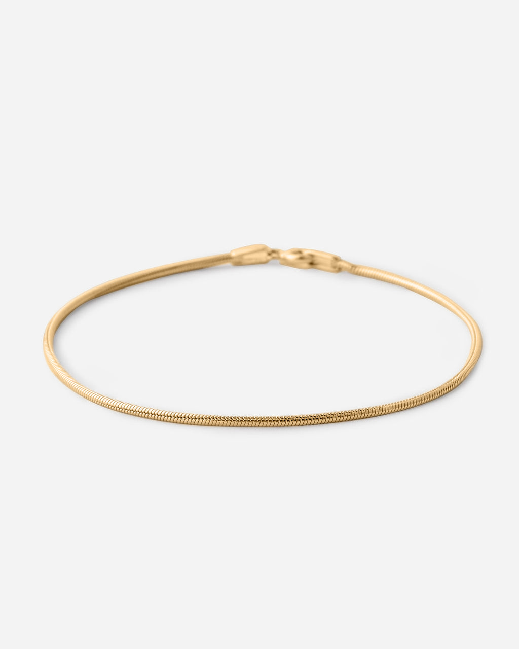 Thin Italian Flat Chain Bracelet - 18k Gold Vermeil