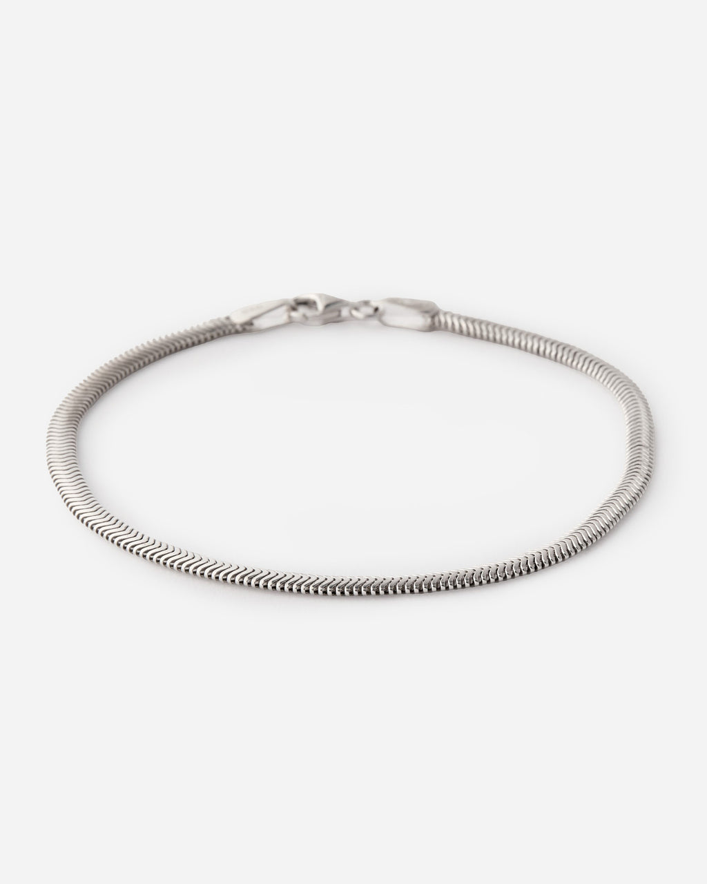 Italian Flat Chain Bracelet - 925k Sterling Silver