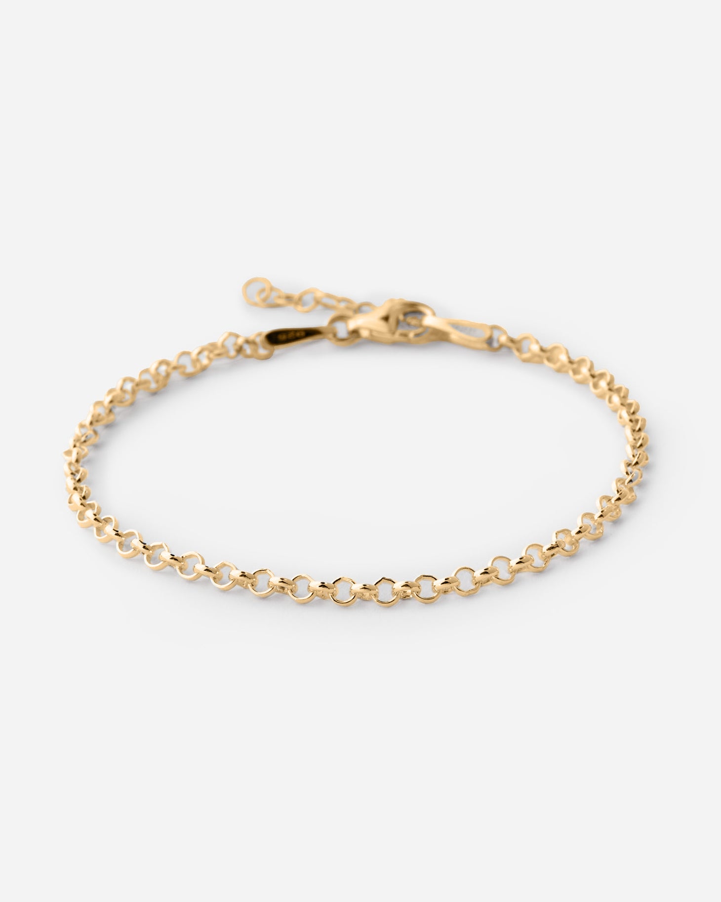 Silver Men's Chain Bracelet - 18k Gold Vermeil