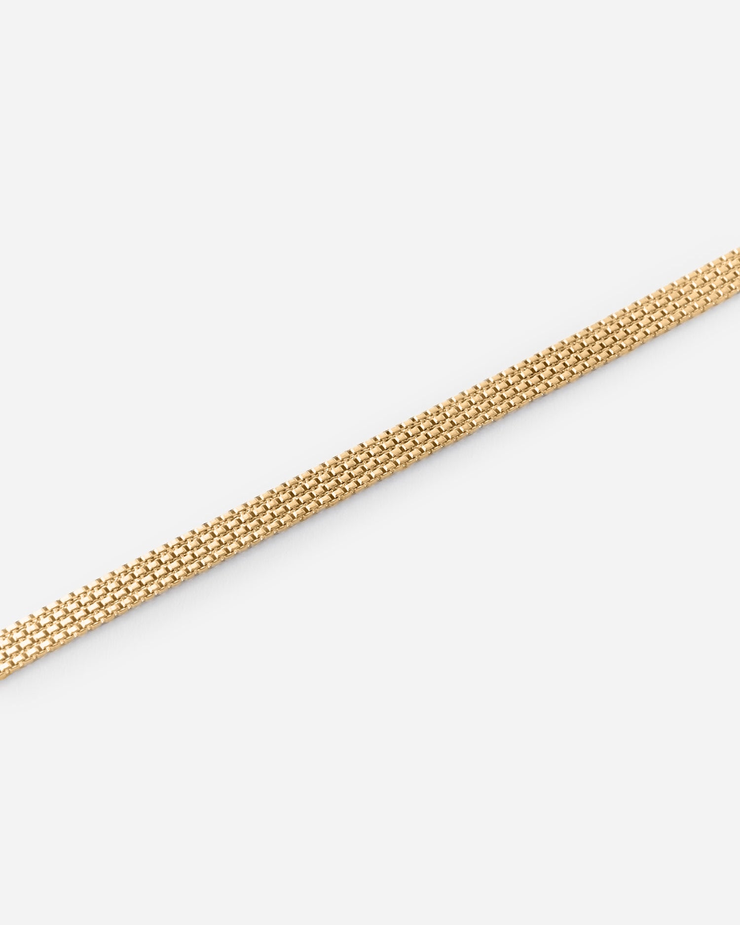 Italian Woven Chain Bracelet - 18k Gold Vermeil