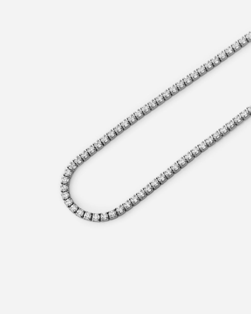 Tennis Necklace - 925k Sterling Silver