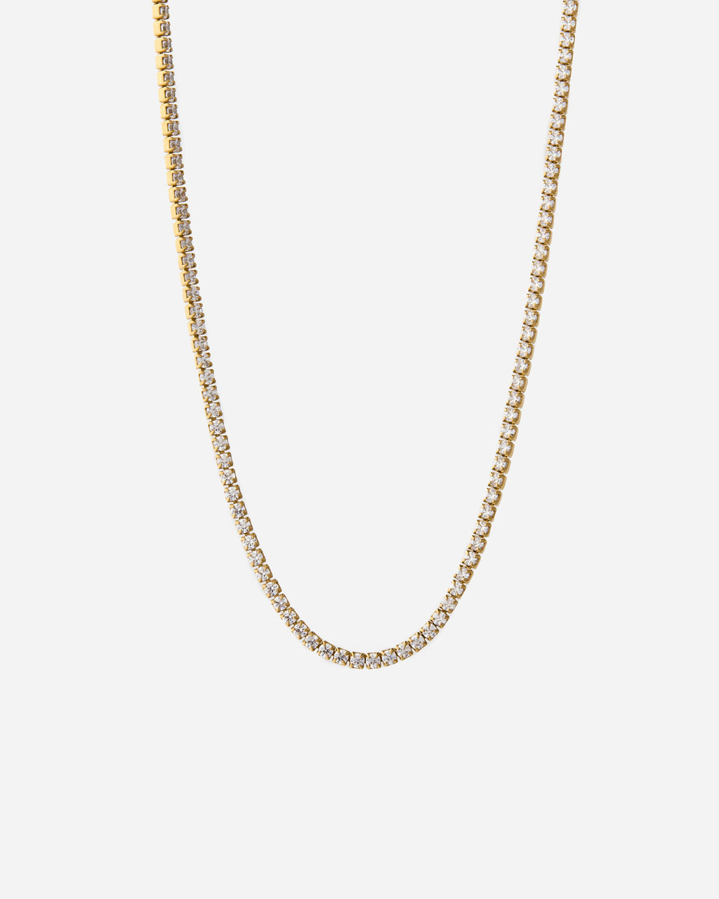 Tennis Necklace - 18k Gold Vermeil