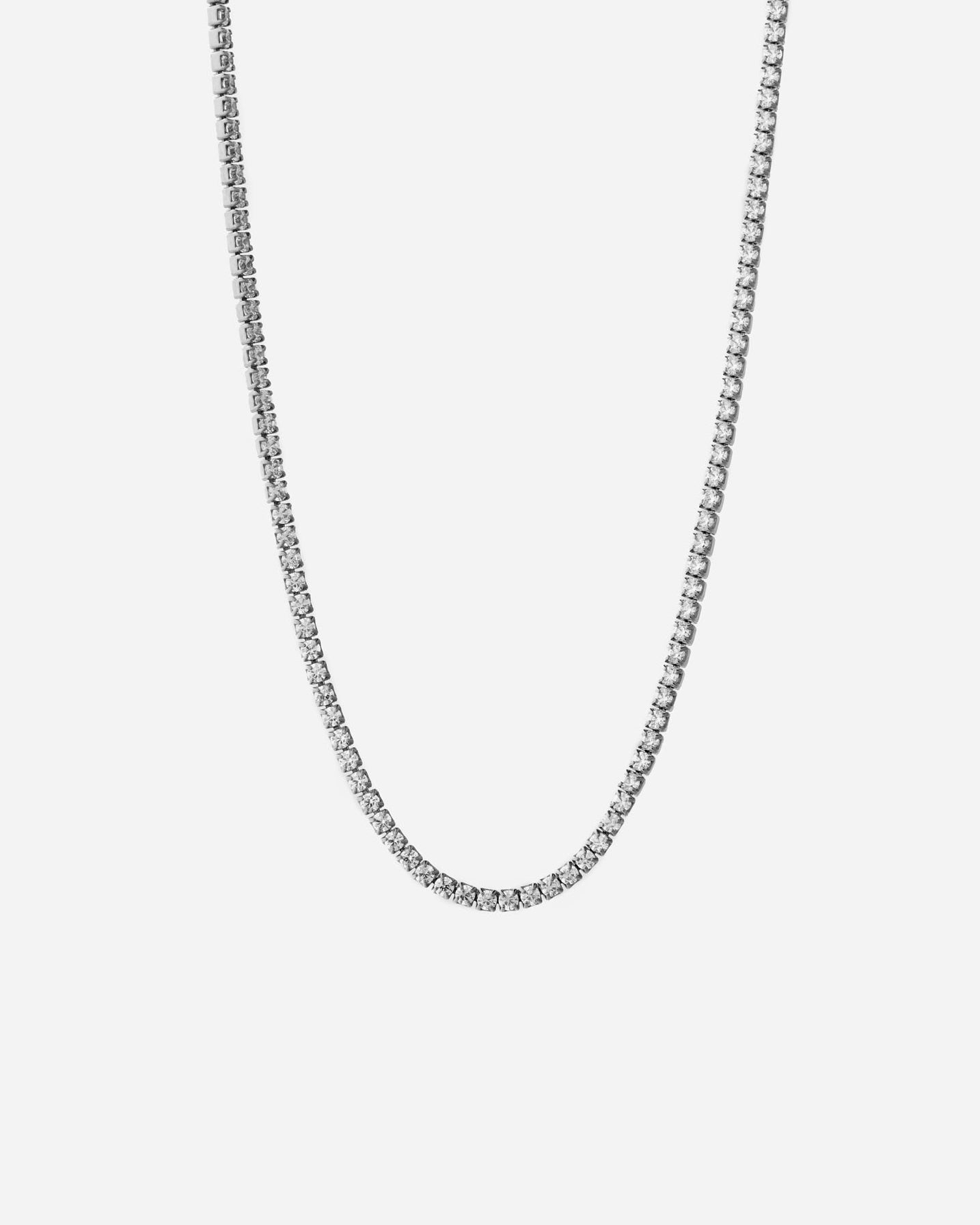 Tennis Necklace - 925k Sterling Silver