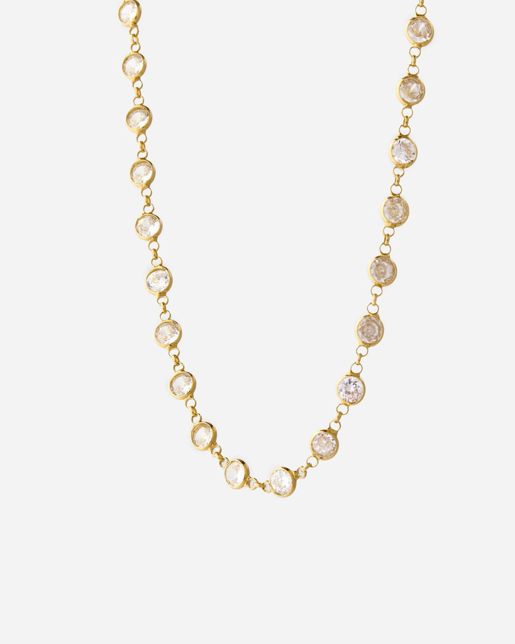 Multi Stone Necklace - 18k Gold Vermeil