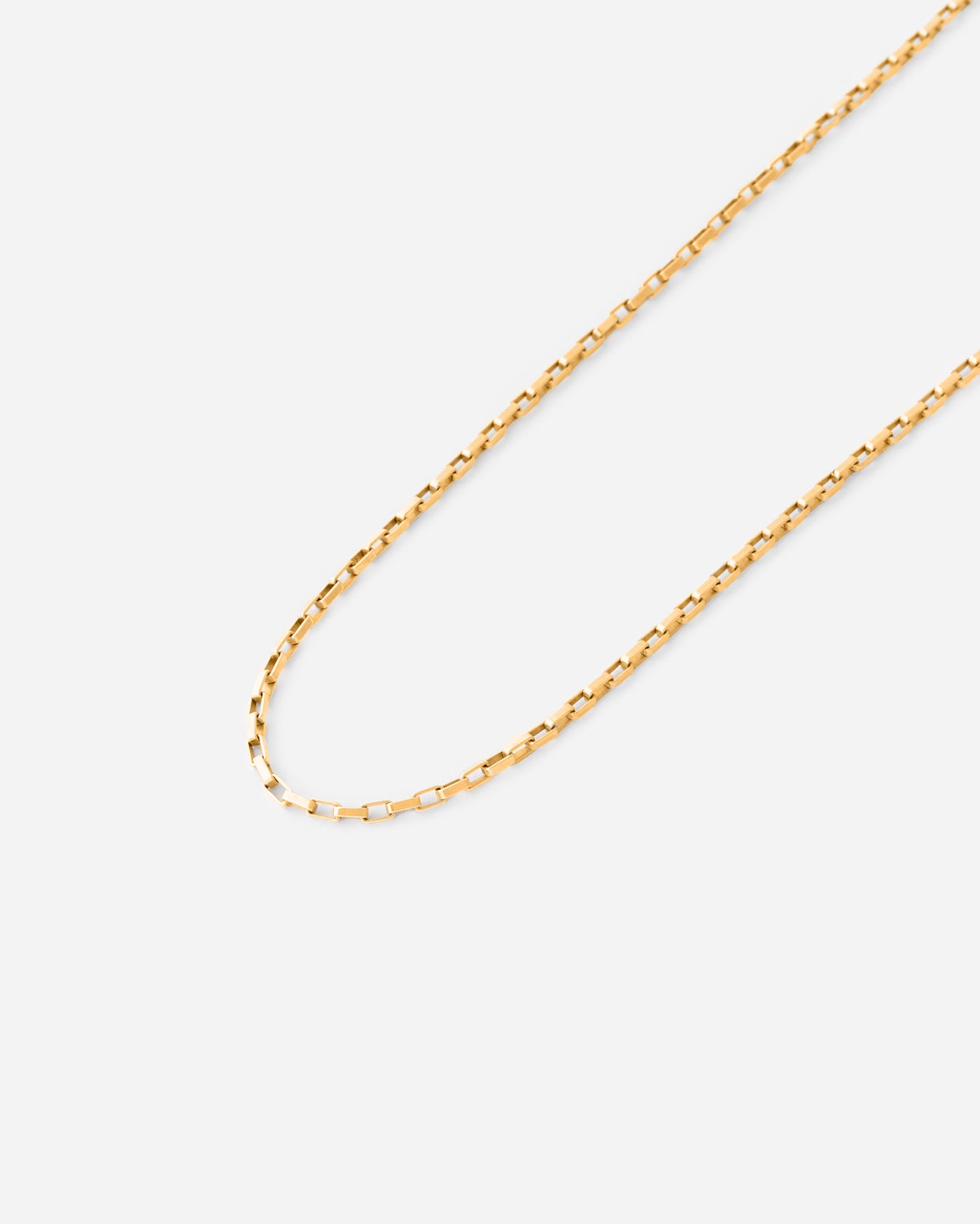 Silver Mini Paper Clip Necklace - 18k Gold Vermeil