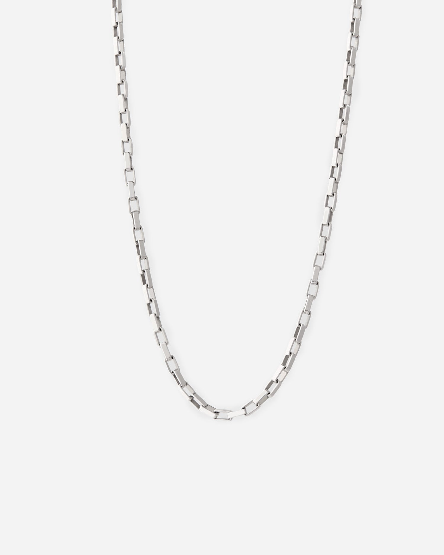 Silver Mini Paper Clip Necklace - Chain Jewelry