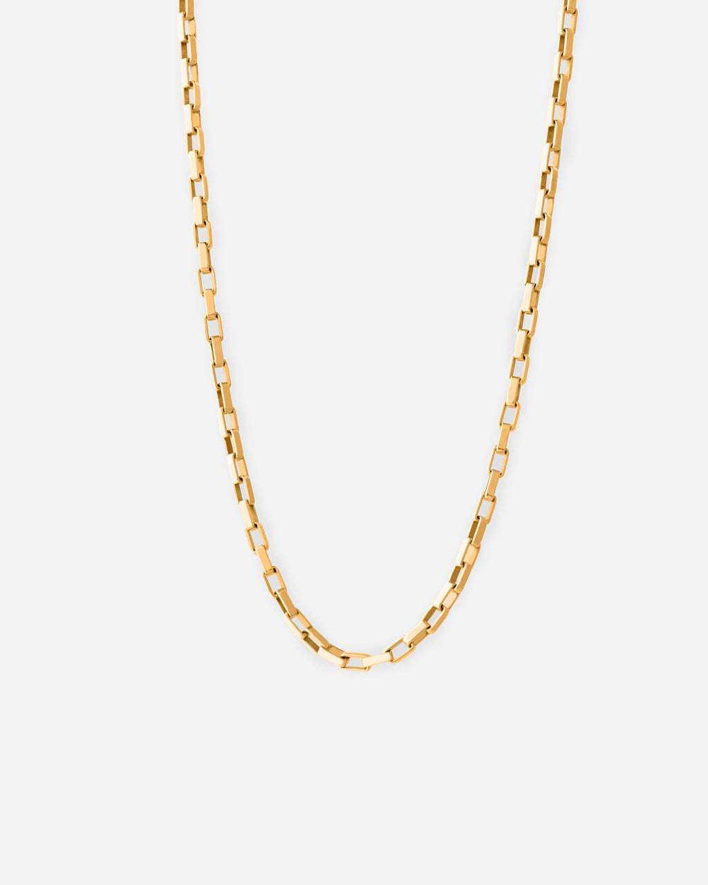 Silver Mini Paper Clip Necklace - 18k Gold Vermeil