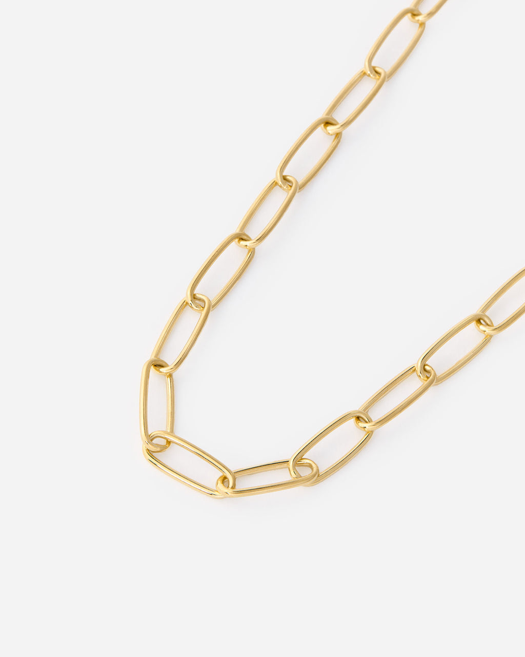 Bold Paper Clip Chain Necklace - 18K Gold Vermeil