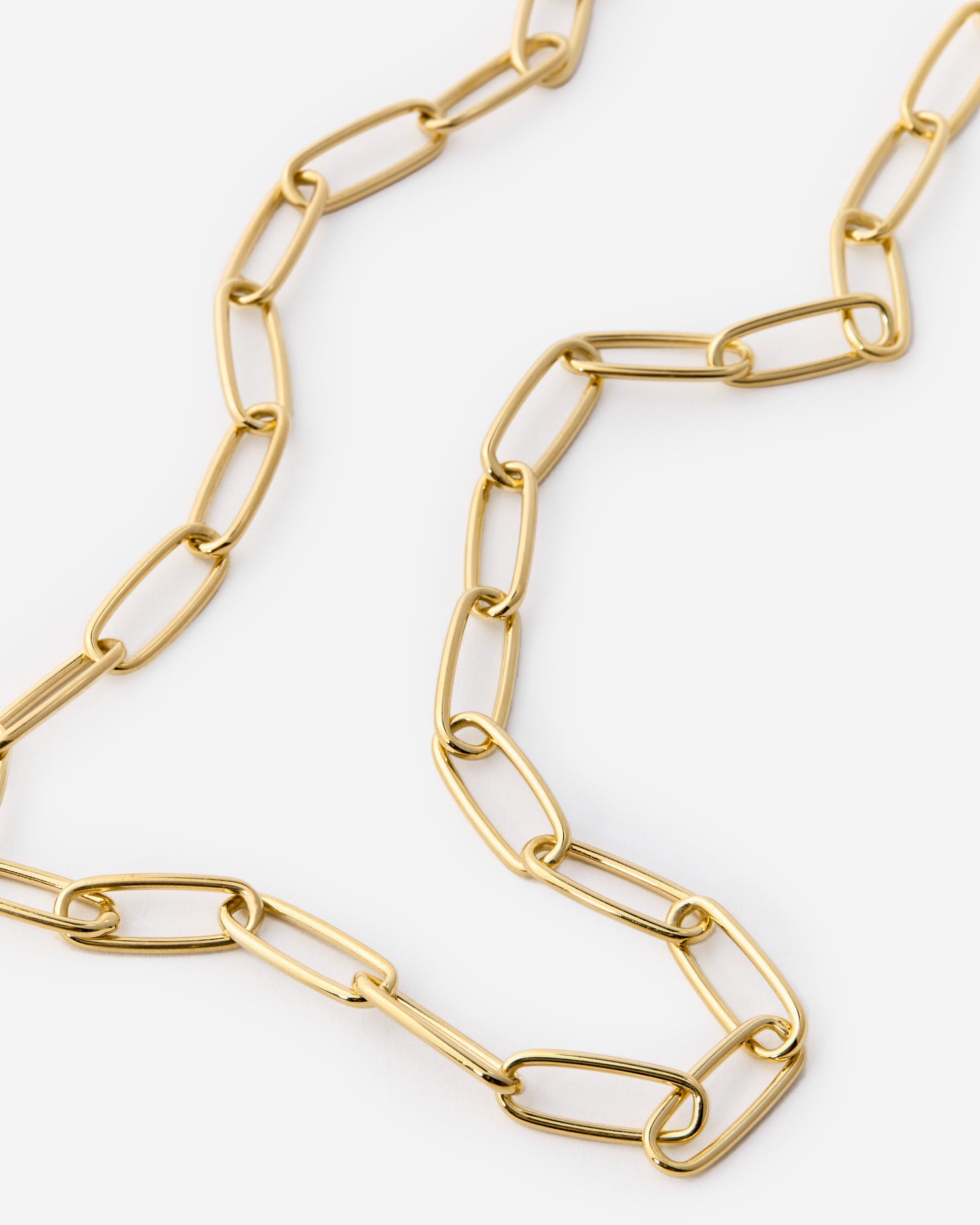 Bold Paper Clip Chain Necklace - 18K Gold Vermeil