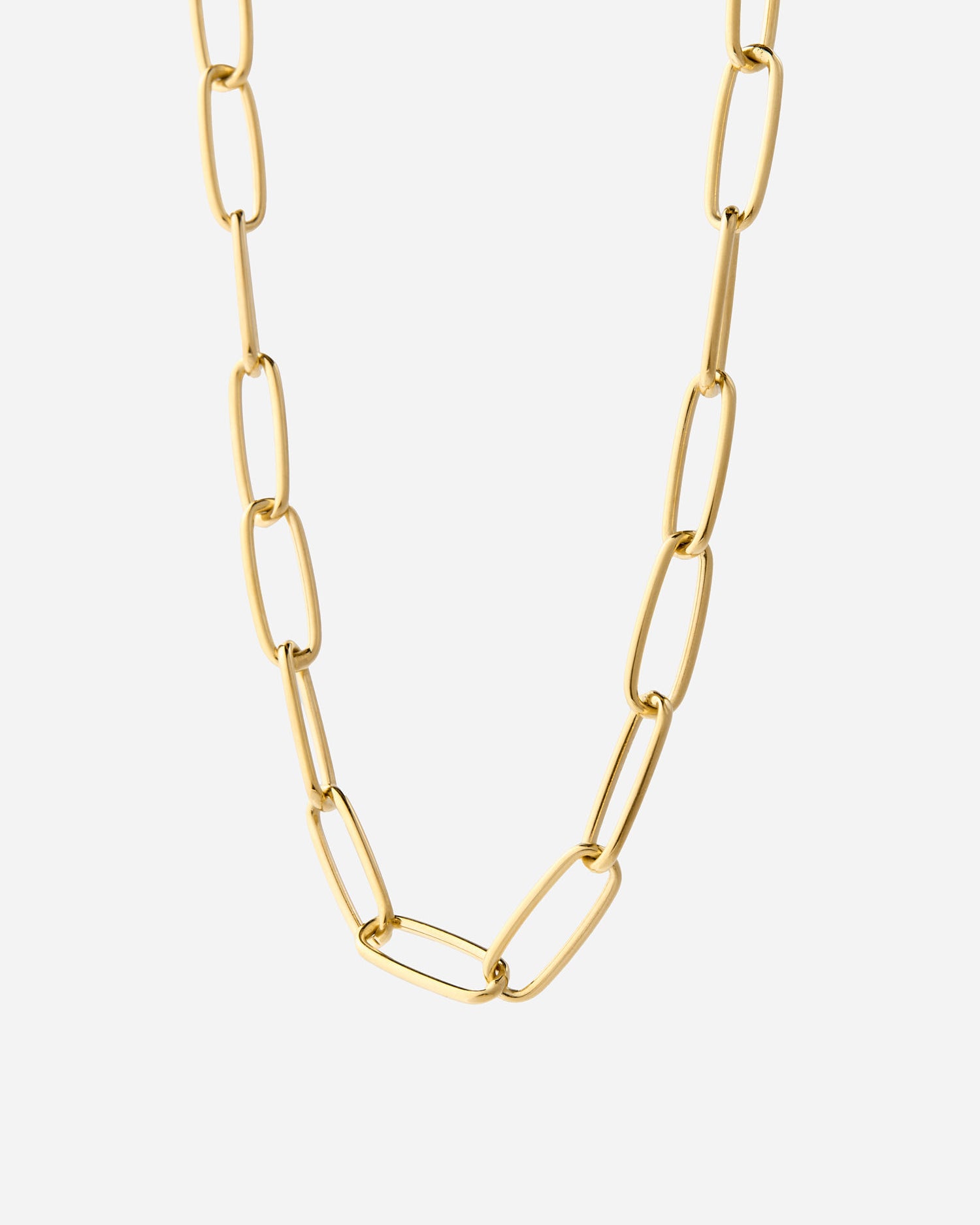 Bold Paper Clip Chain Necklace - 18K Gold Vermeil