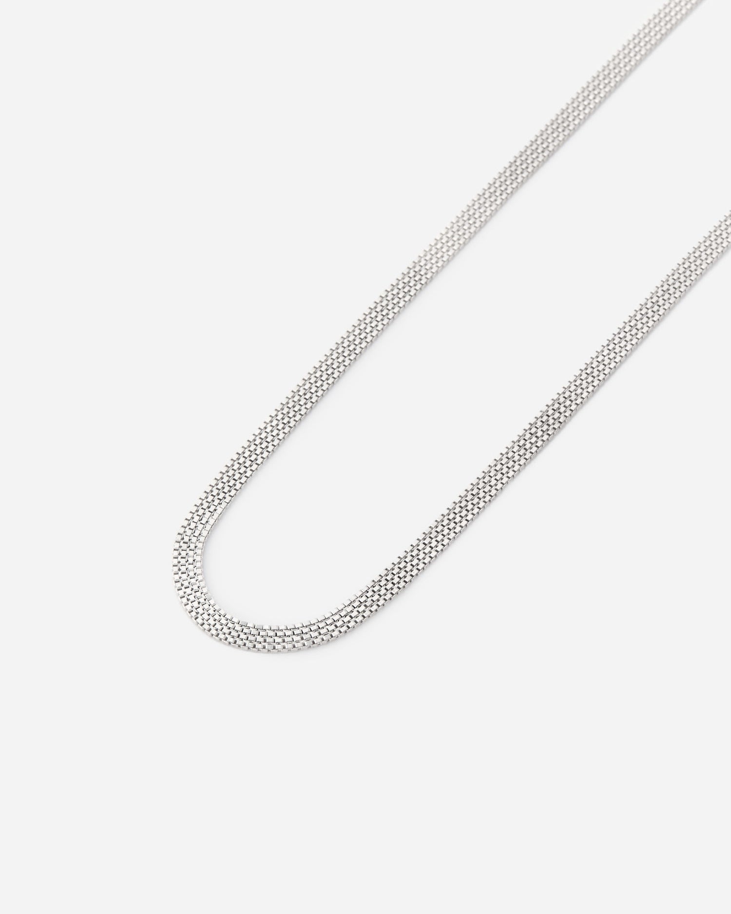 Italian Woven Chain Necklace - 925k Sterling Silver