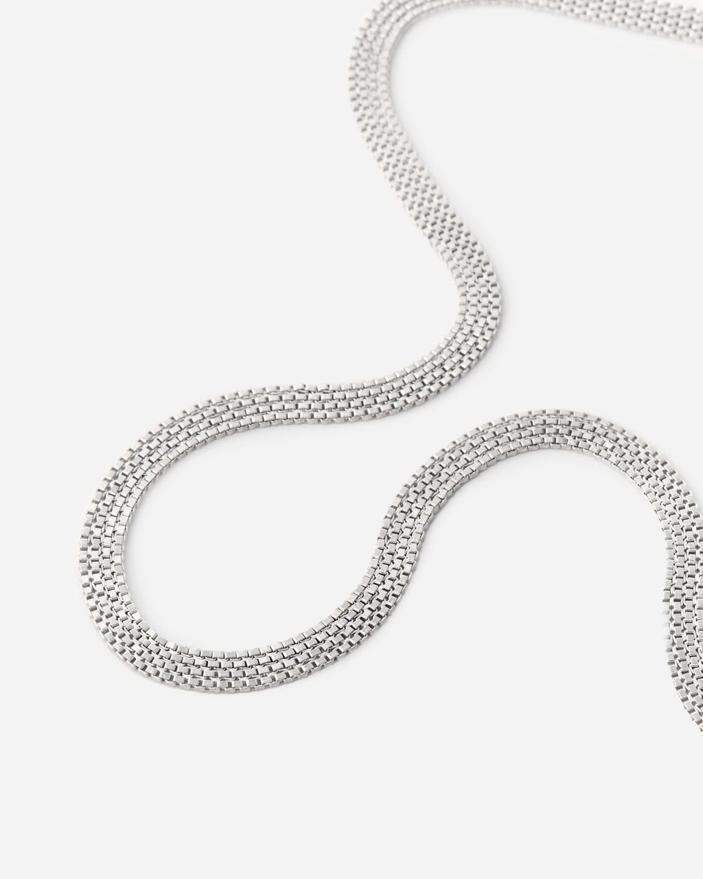 Italian Woven Chain Necklace - 925k Sterling Silver