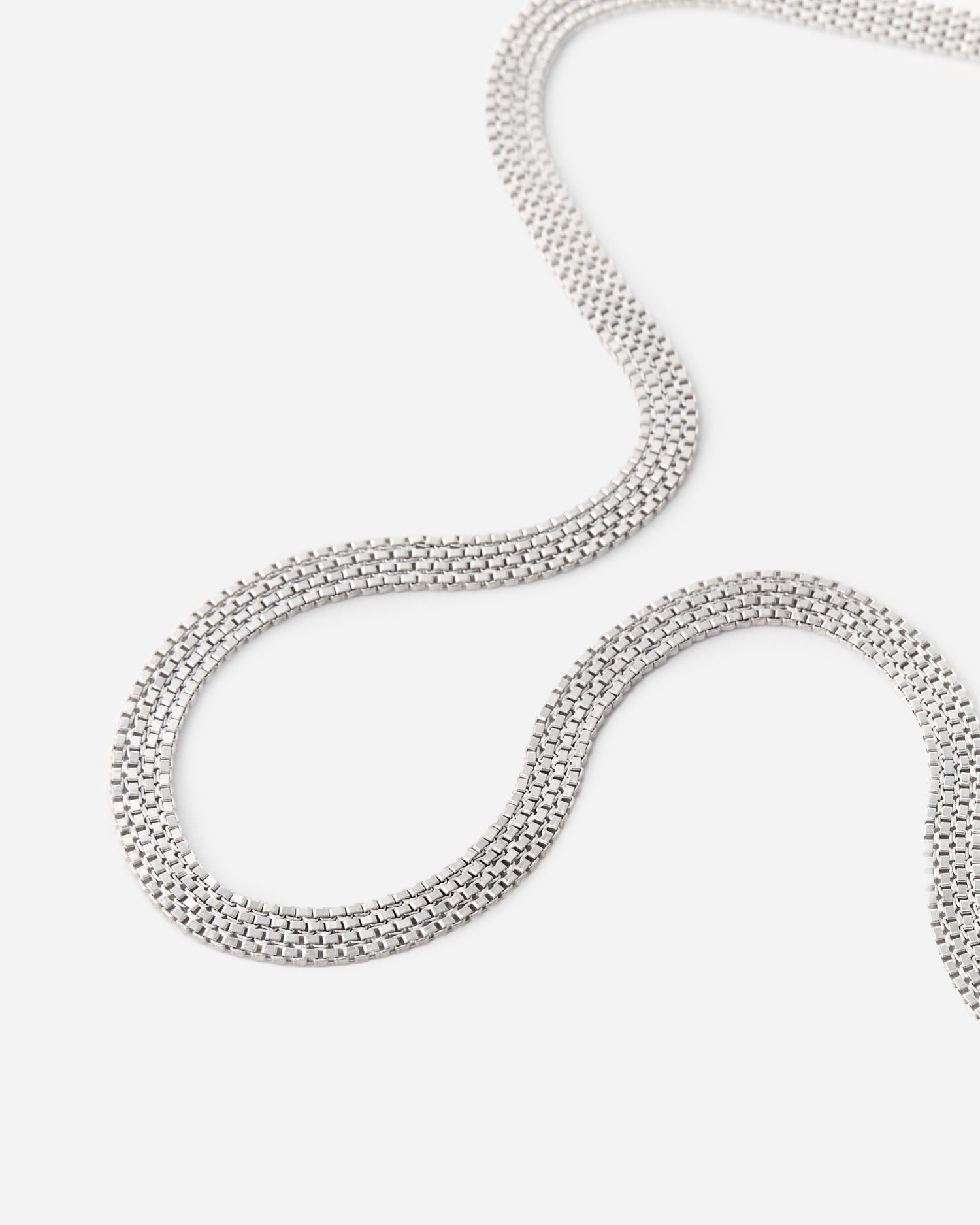 Italian Woven Chain Necklace - 925k Sterling Silver