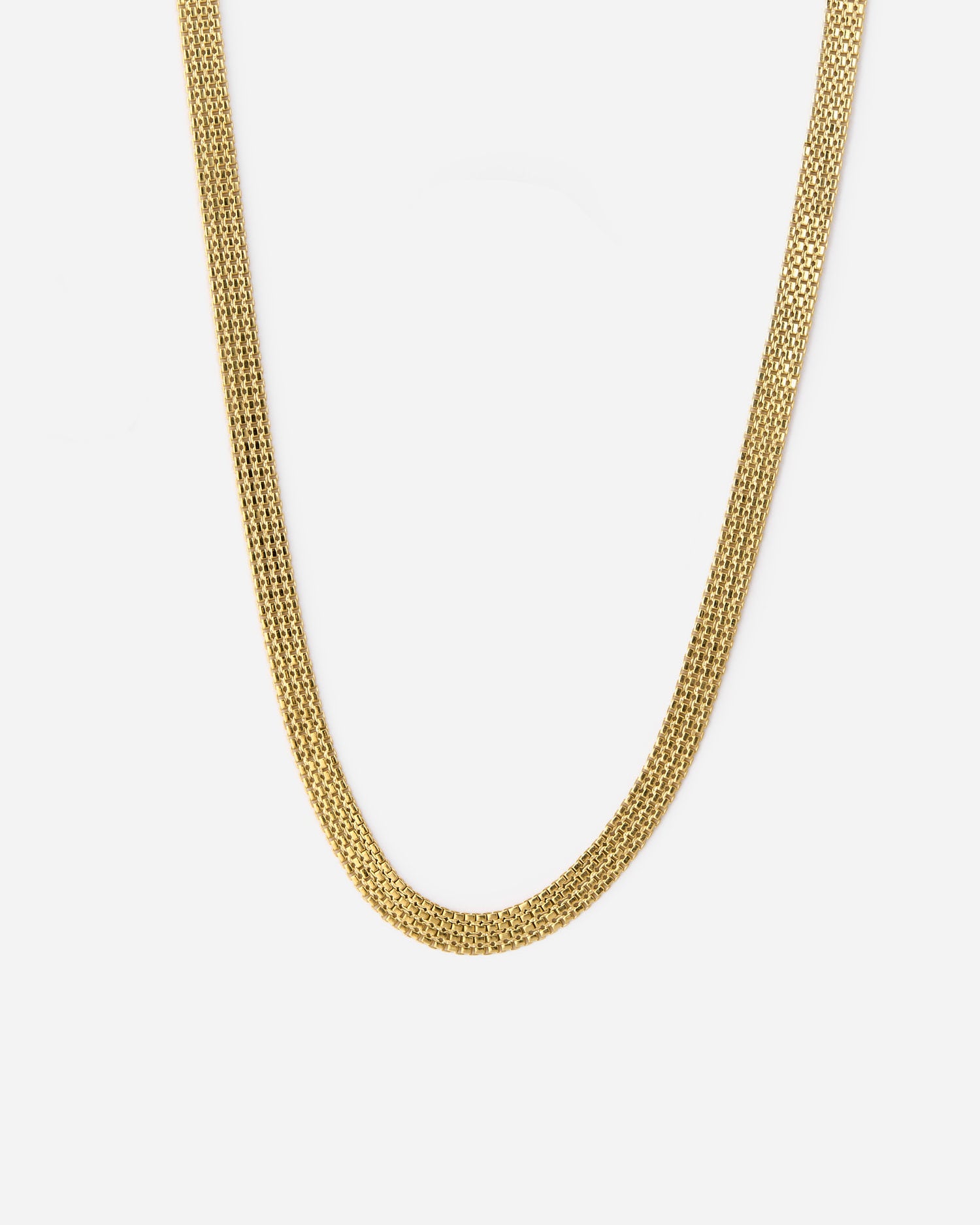 Italian Woven Chain Necklace - 18k Gold Vermeil